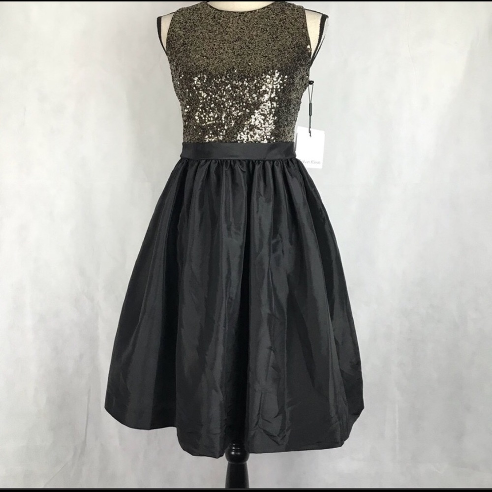 Calvin Klein Sequins Cocktail Dress